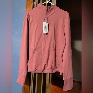 Zyia Salmon 1/2 zip pullover
